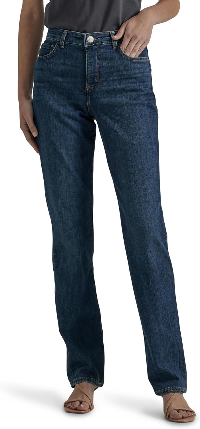 Lee Women's Instantly Slims Classic Relaxed Fit Straight Leg Jean