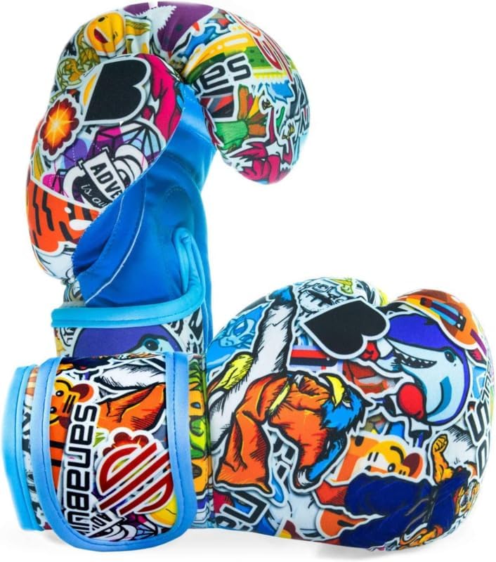 Sanabul Sticker Bomb Kids Boxing Gloves - Youth MMA & Kickboxing Gear