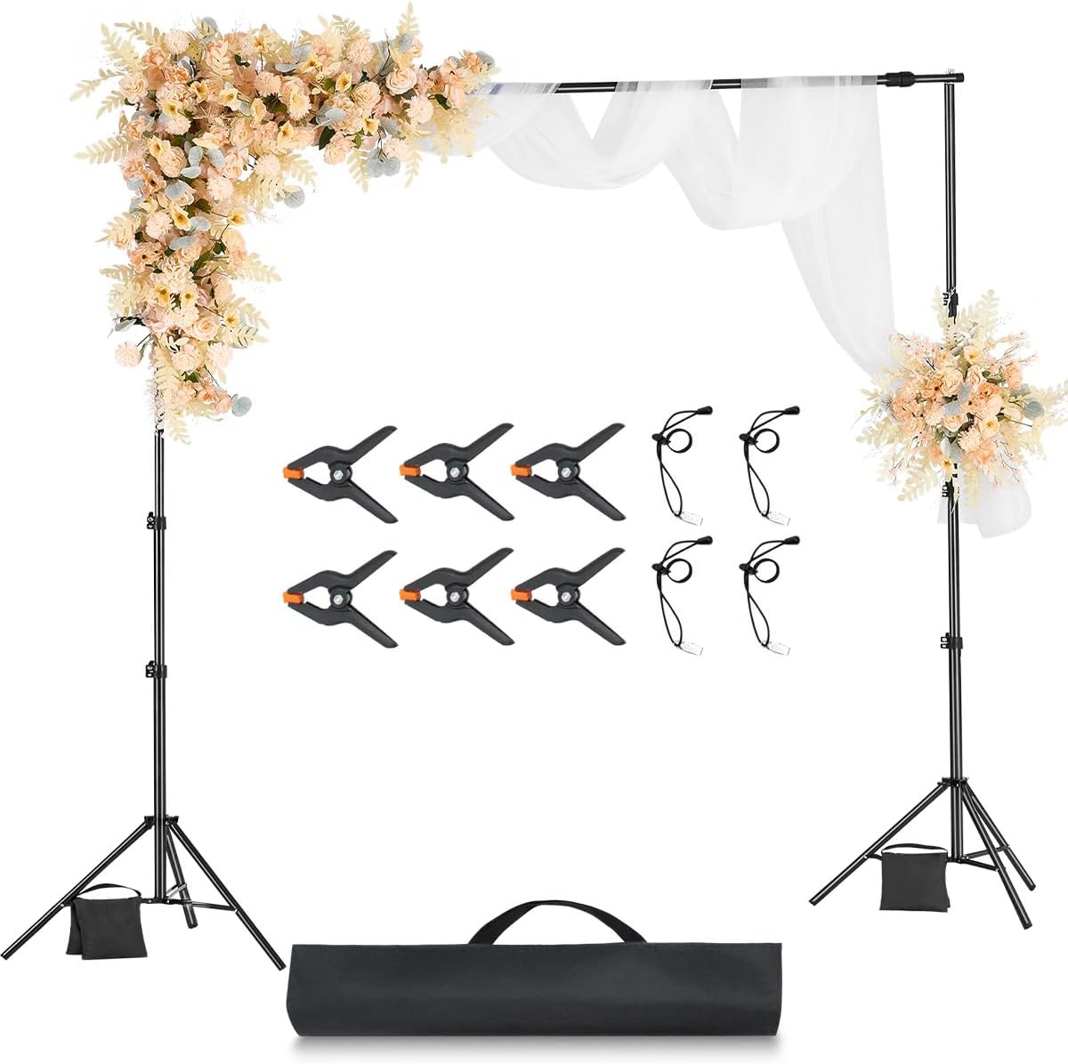 VEVOR Backdrop Stand Kit for Photography and Events, 8.5 x 10 ft