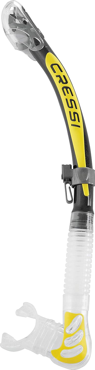Cressi Foldable Adult Dry Snorkel for Easy Scuba Diving Fun