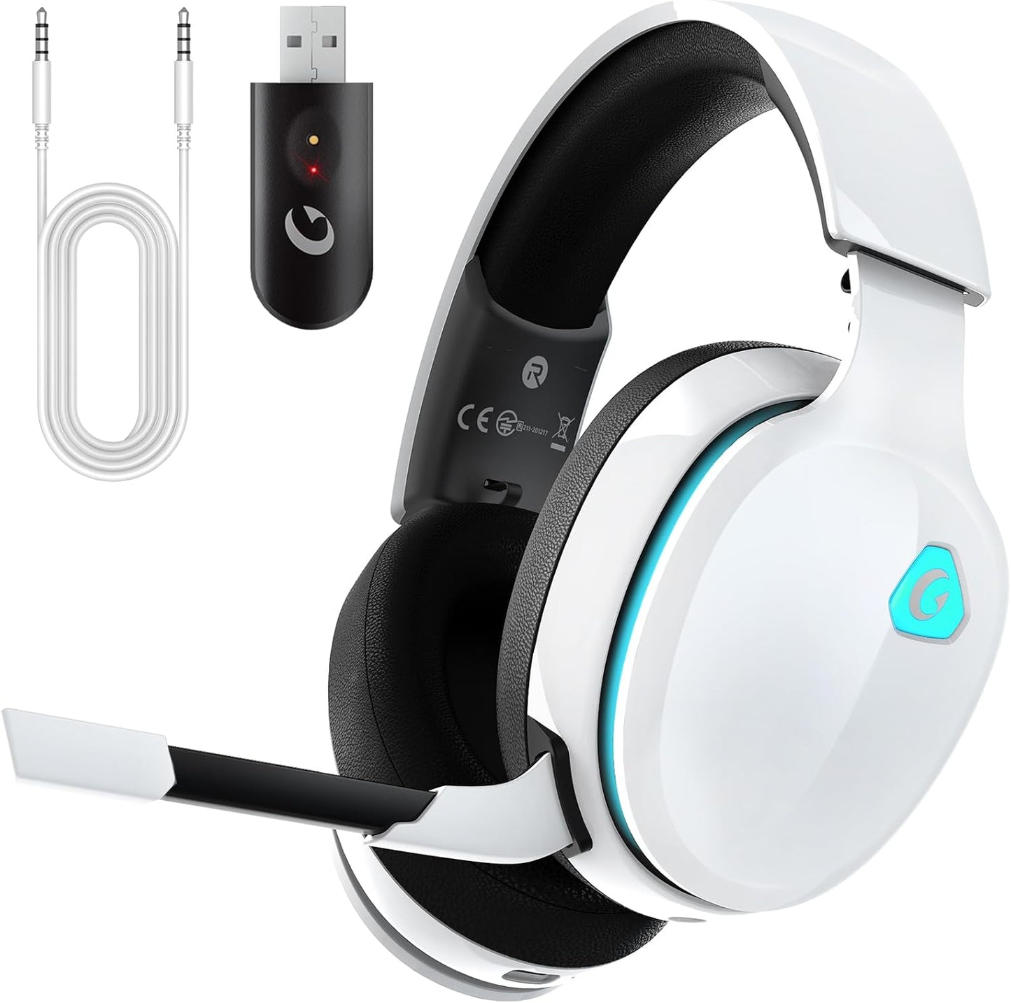 Wireless Gaming Headset for PS5, PS4, PC, Switch - 40+H Battery