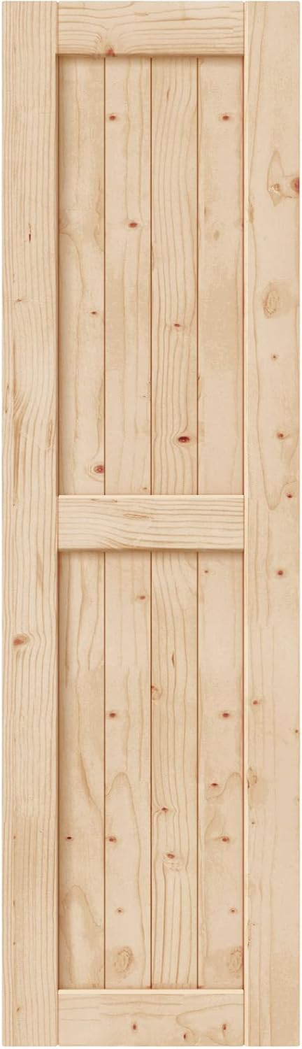 EaseLife 24in x 84in Sliding Barn Wood Door for Easy Install