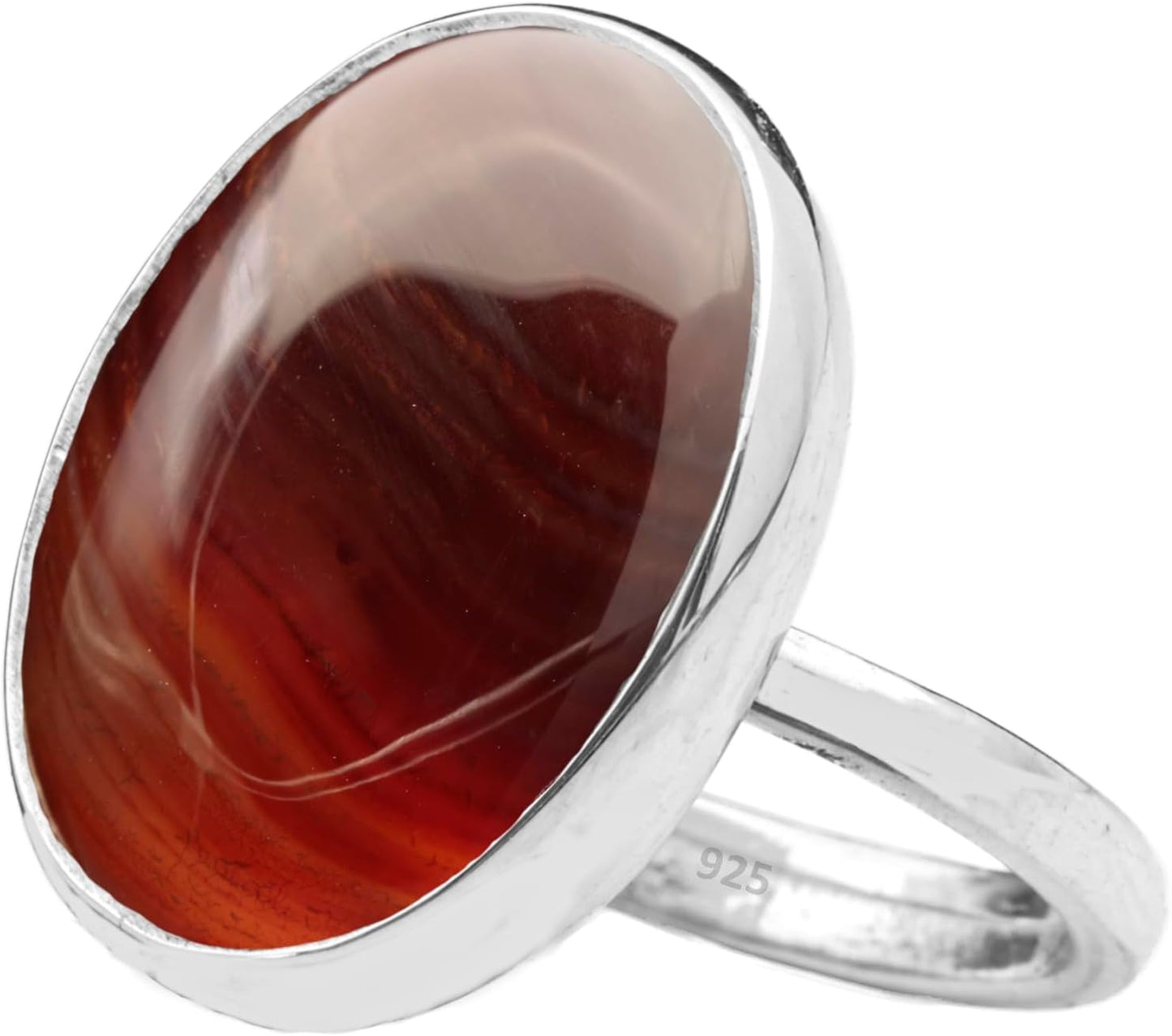Natural Amazonite Crystal Ring in 925 Sterling Silver Design