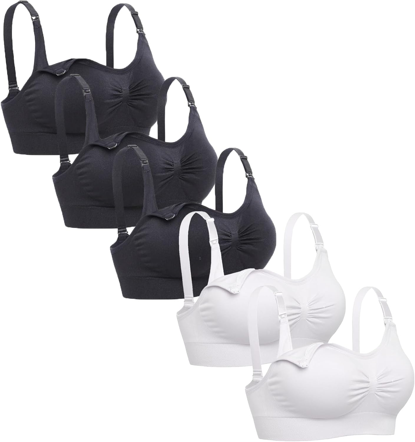 Lataly Womens Seamless Nursing Bra for Comfortable Breastfeeding