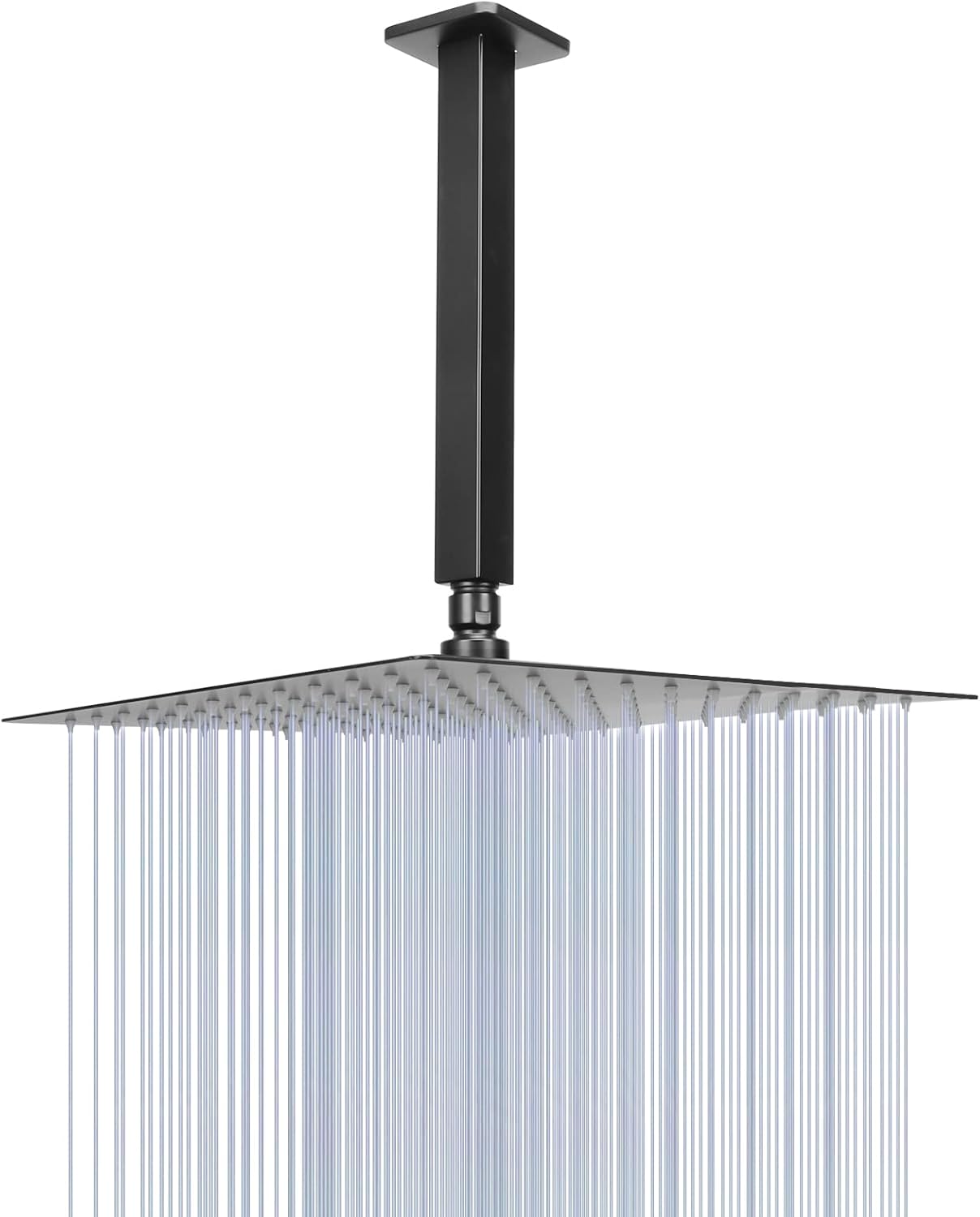 NearMoon 12 Inch Matte Black Rain Shower Head for Ultimate Relaxation