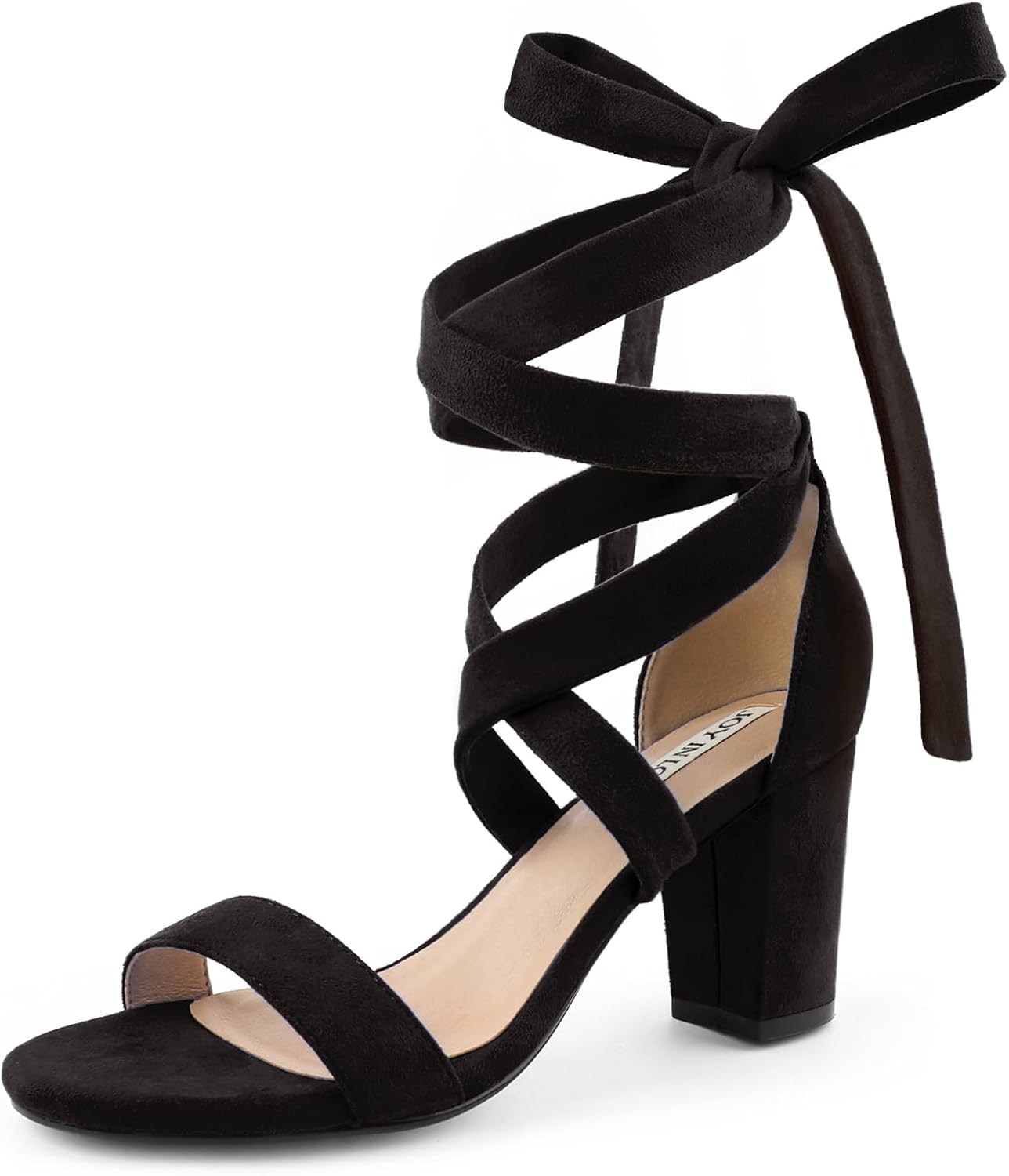 JOY IN LOVE Women's Lace Up Heels for Stylish Comfort