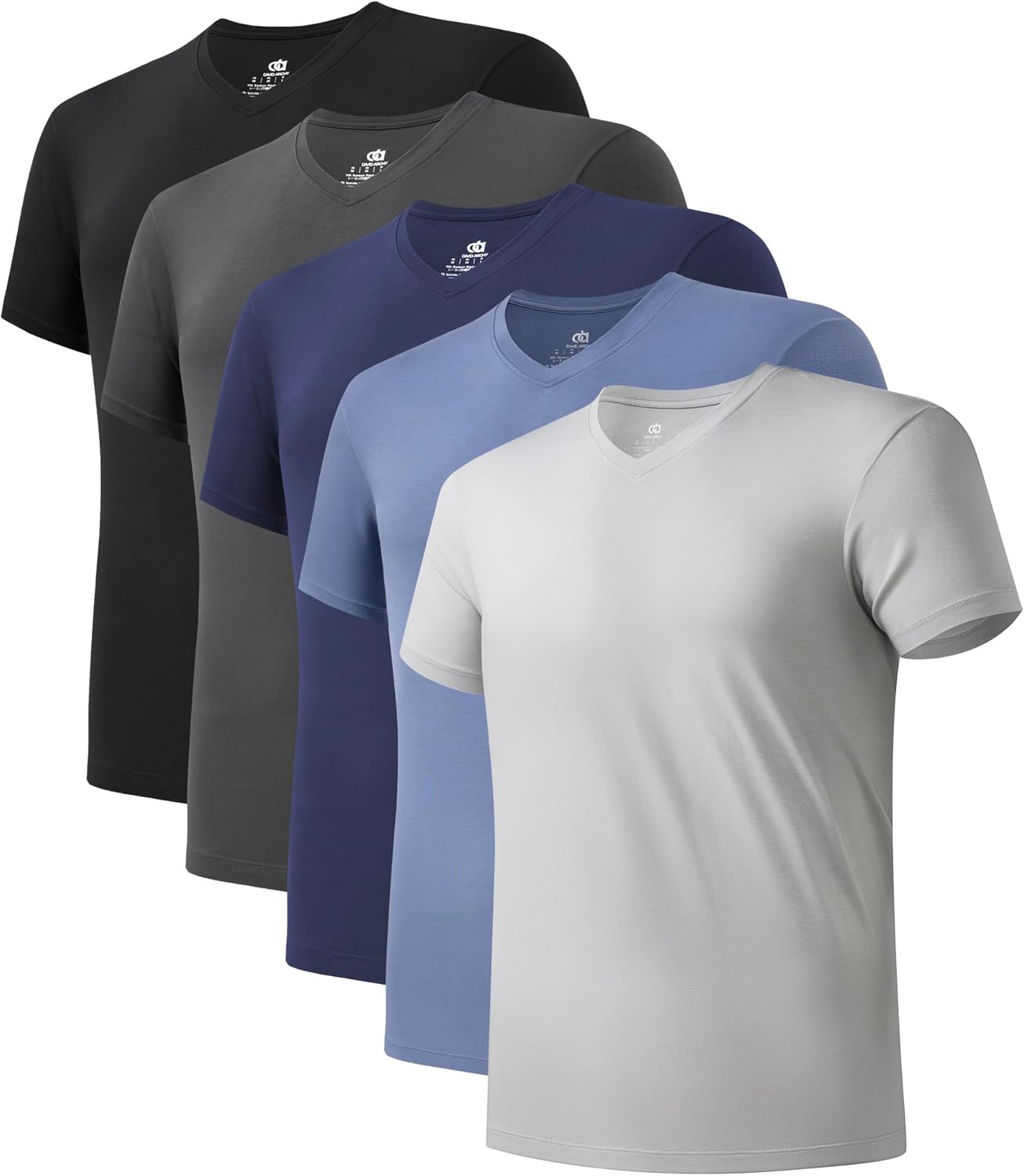 Bamboo Rayon Men's Undershirt V-Neck Tees for Comfort & Style