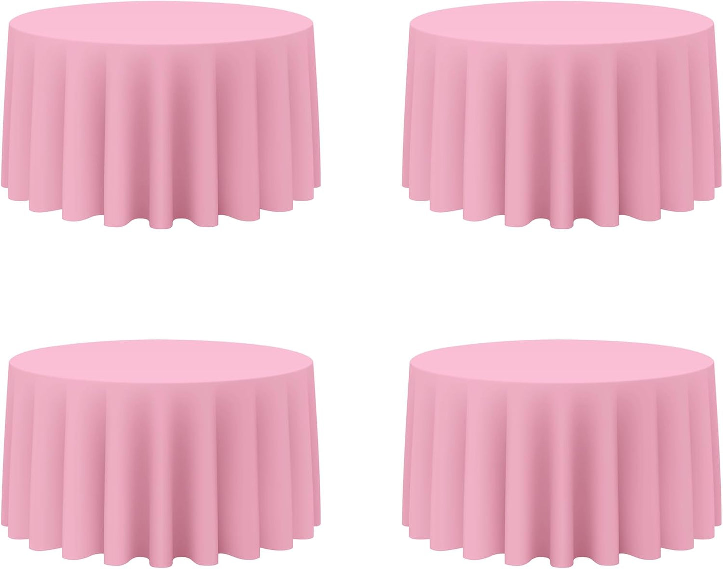 Premium 120 Inch Pink Round Tablecloths for Elegant Events