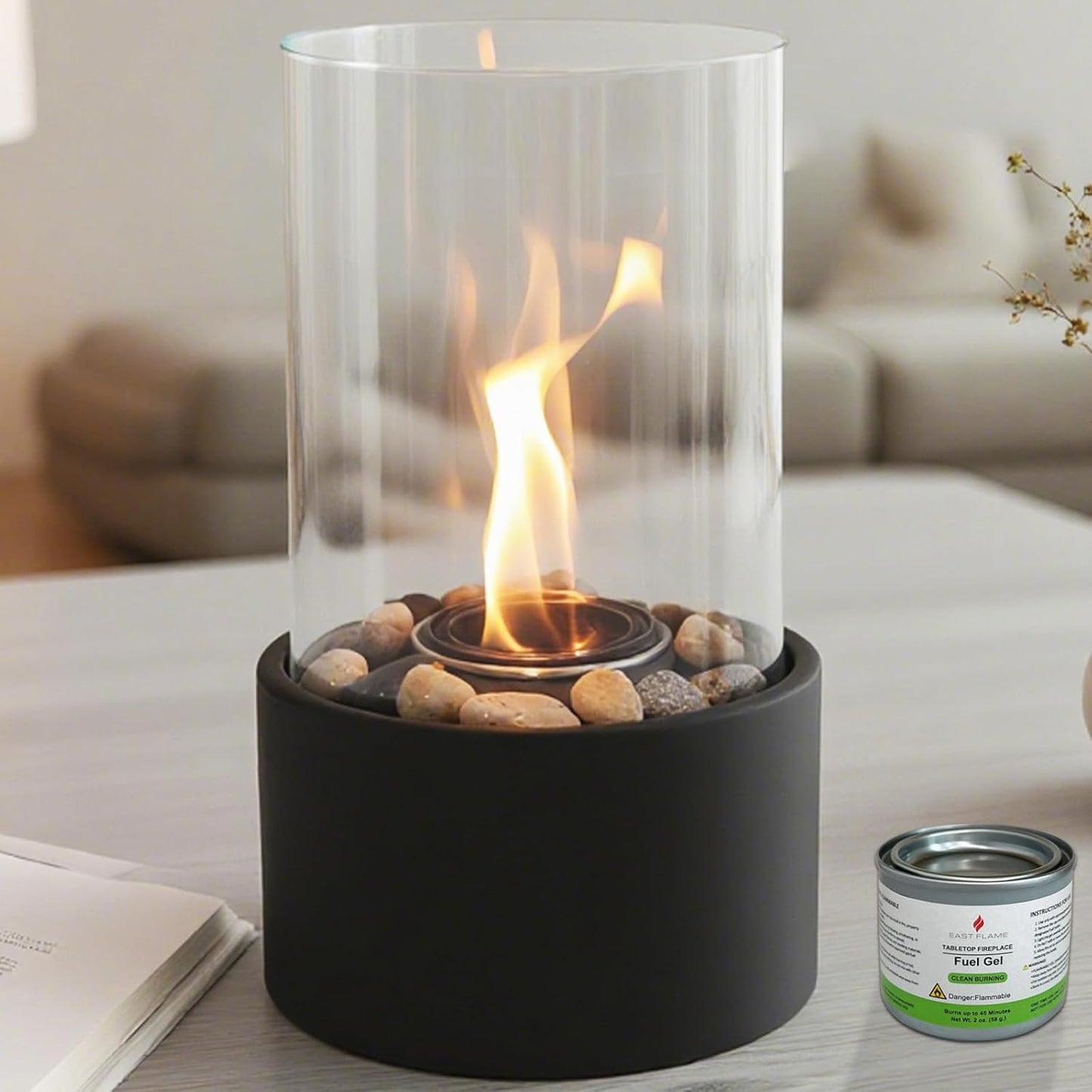 Indoor Outdoor Fire Decor for Modern Home with Safe Gel Fuel