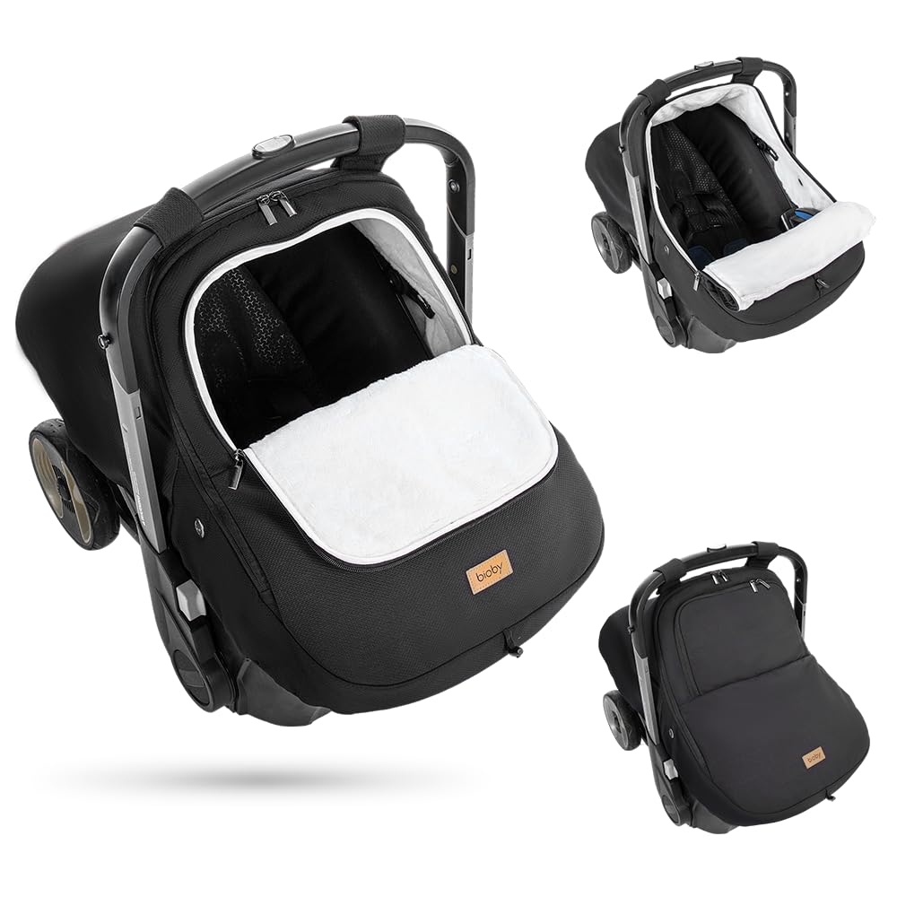 Bioby Winter Baby Car Seat Cover for Cozy and Warm Protection