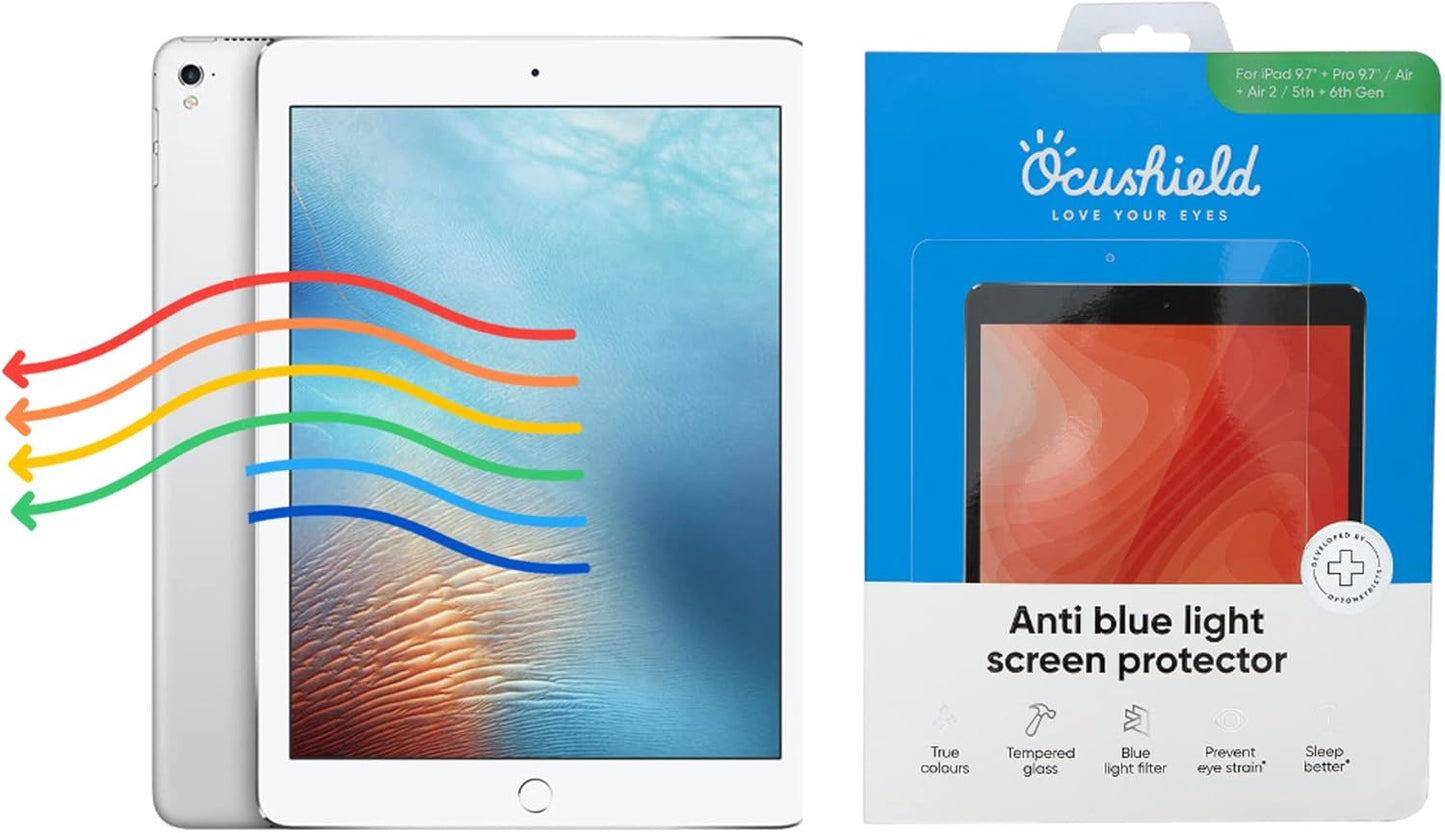 Ocushield Anti Blue Light Tempered Glass Screen Protector for iPad