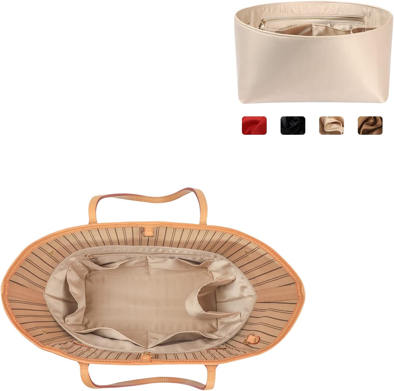 ZTUJO Purse Organizer Insert for Handbags - Silky Smooth Design