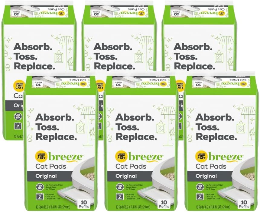 Purina Tidy Cats Breeze Cat Pads for Clean & Easy Disposal