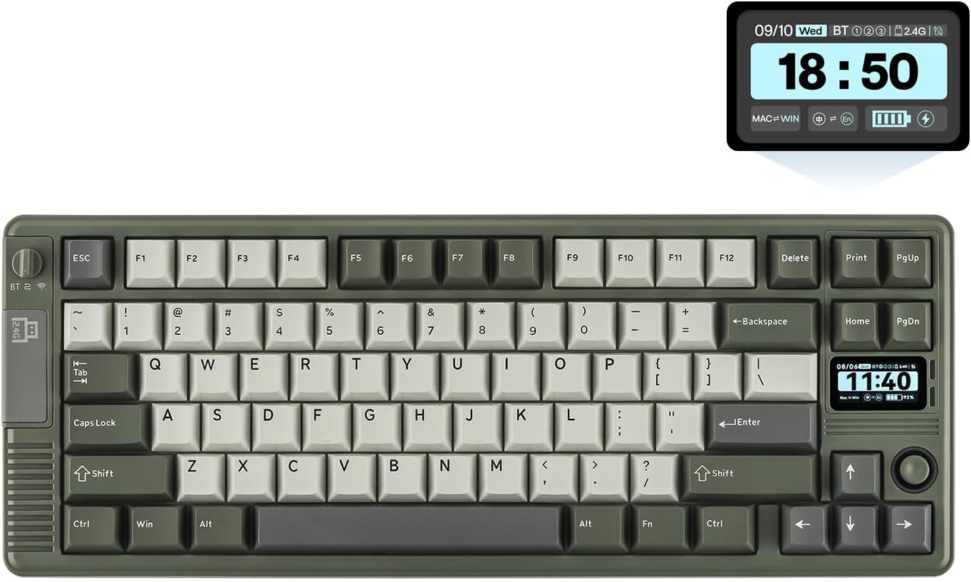 EPOMAKER RT85 Wireless Mechanical Keyboard with Joystick & Screen