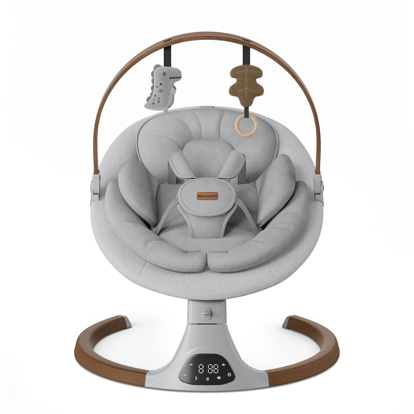 Monamii Bluetooth Baby Swing - Music Speaker, Remote Control
