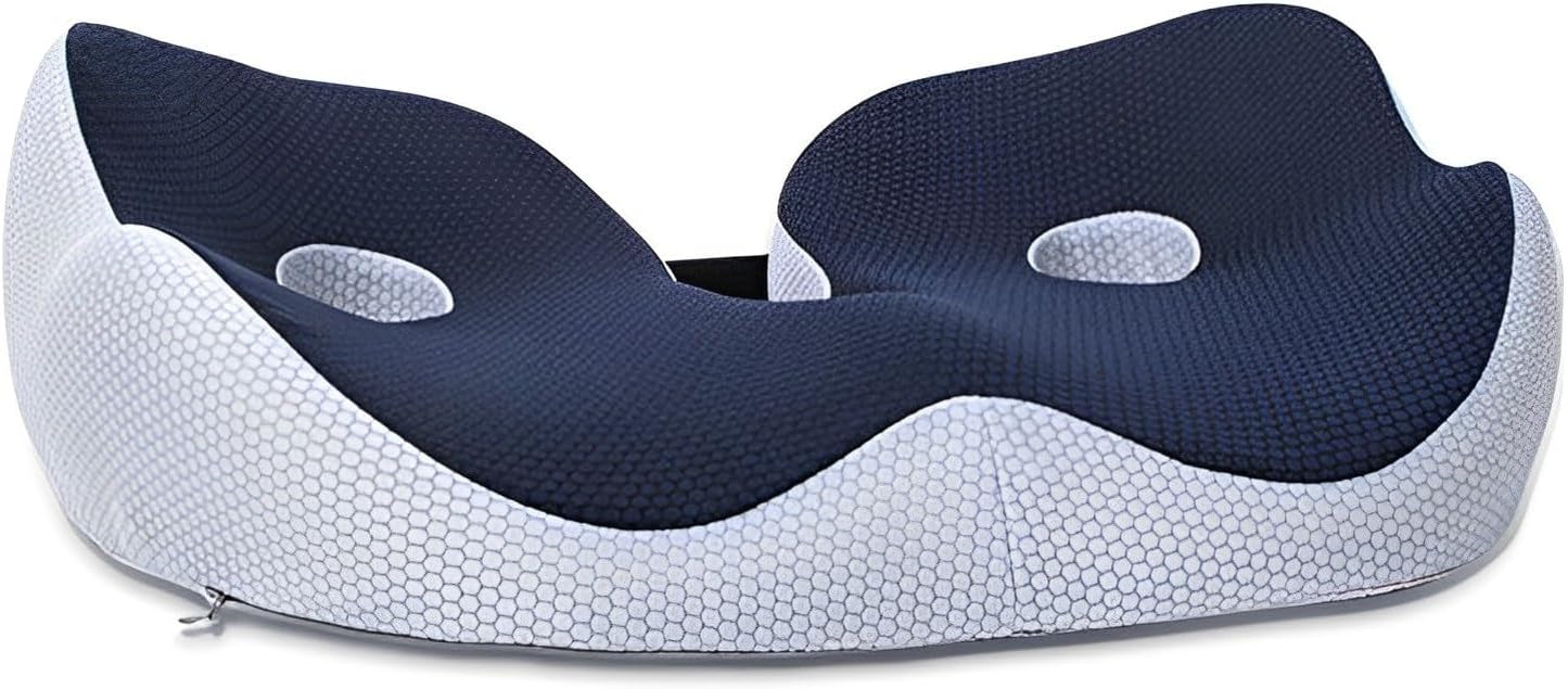 Memory Foam Seat Cushion for Back Pain Relief and Comfort