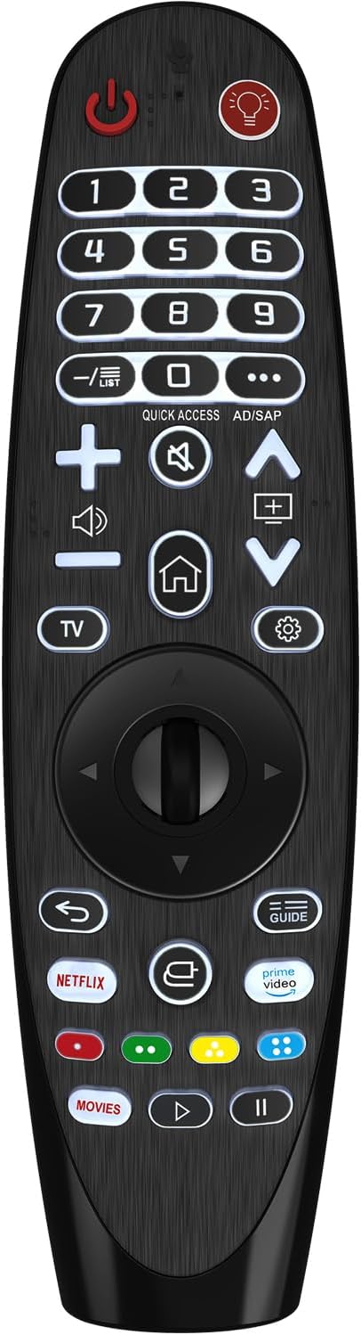 Universal Backlit Remote Control for LG Smart TV - Easy Control in the Dark!