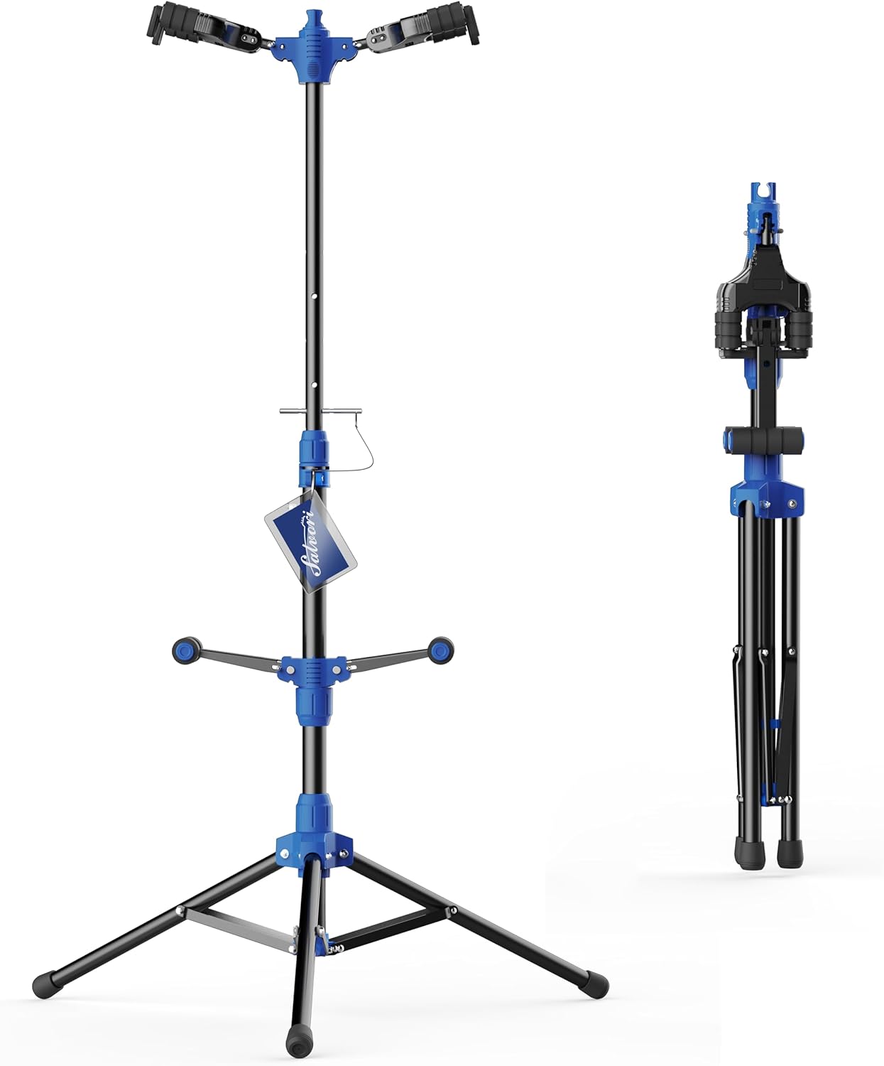 Folding Dual Guitar Stand with Auto-Lock System for Musicians