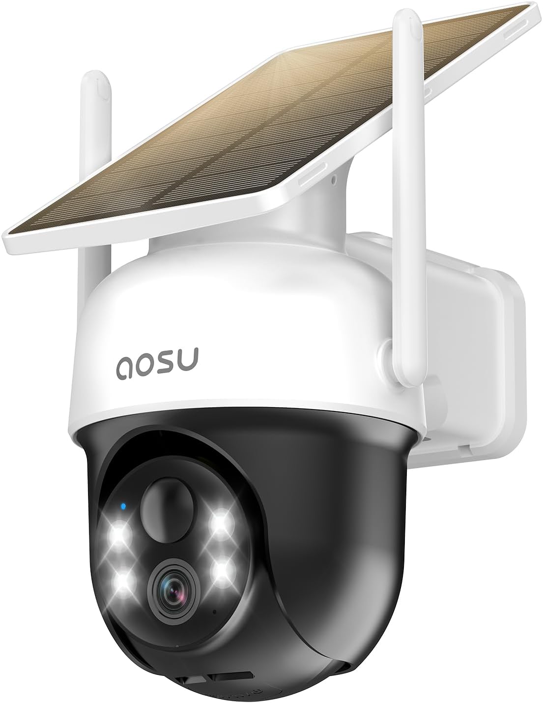 AOSU Solar Camera - 360 Panoramic View & Color Night Vision