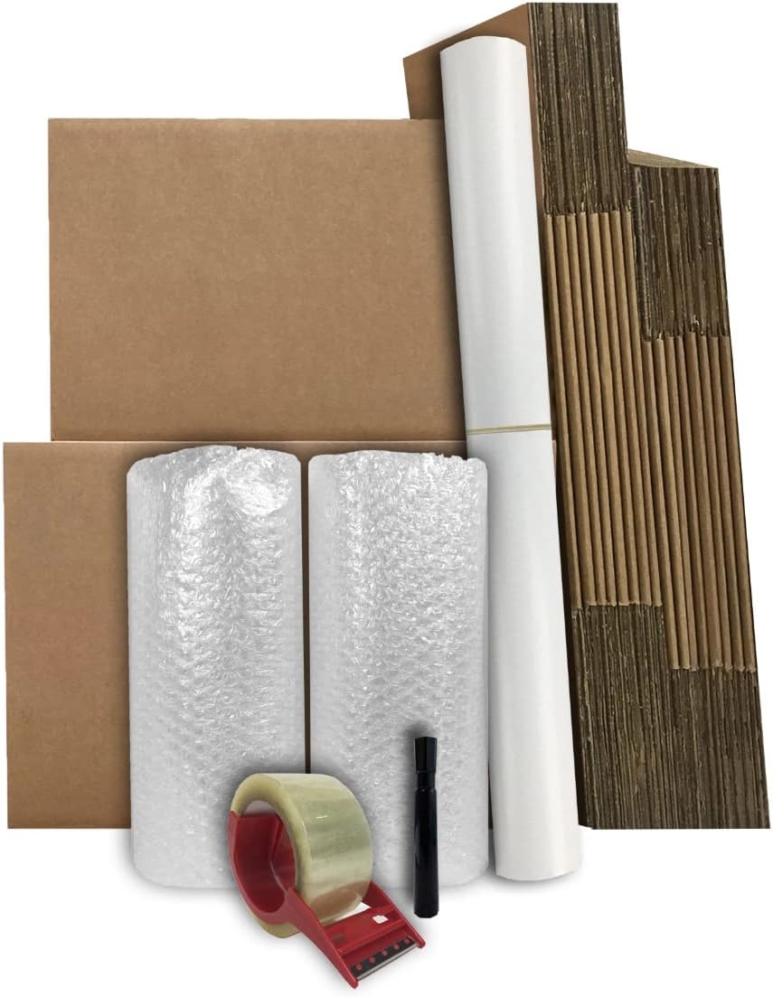 Basic Moving Boxes Kit for 1 to 2 Bedroom Apartment Moves