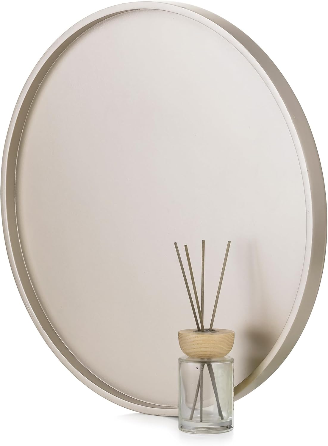 Hanobe Large Ottoman Serving Tray: Elegant Gold Round Decor