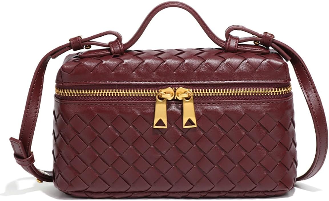 Trendy Woven Crossbody Purse for Women - Cute Satchel Bag