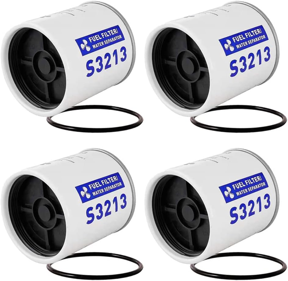4PCS Marine Fuel Water Separator Replacement for Outboard Motor