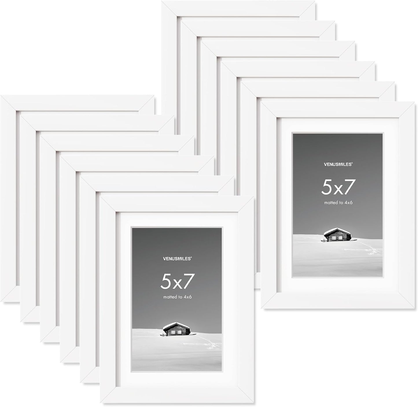 5x7 Picture Frame Set - Versatile Display for Cherished Memories