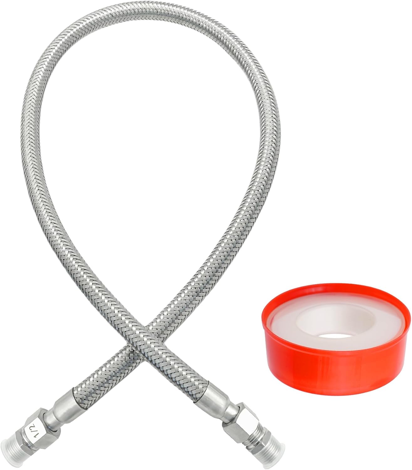 48in x 1/2in Universal Compressor Jumper Hose for High Pressure
