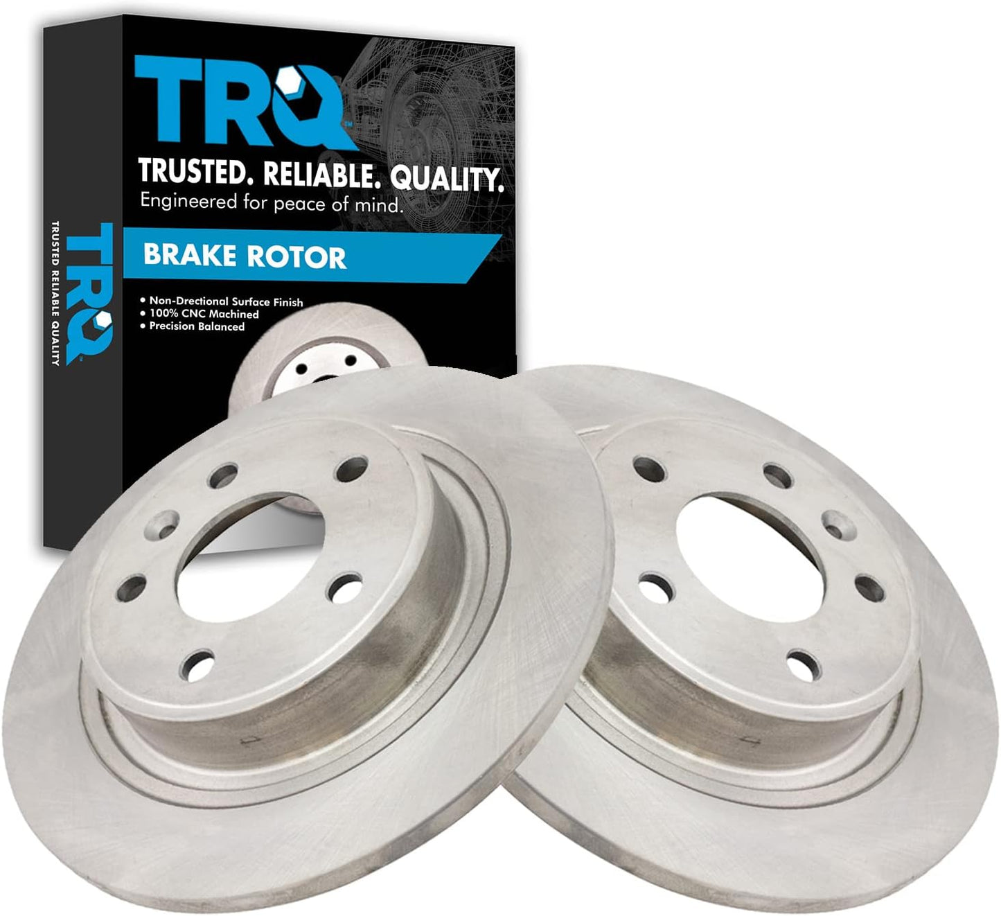 TRQ Rear Brake Rotors Set for Buick Cascada and More Vehicles