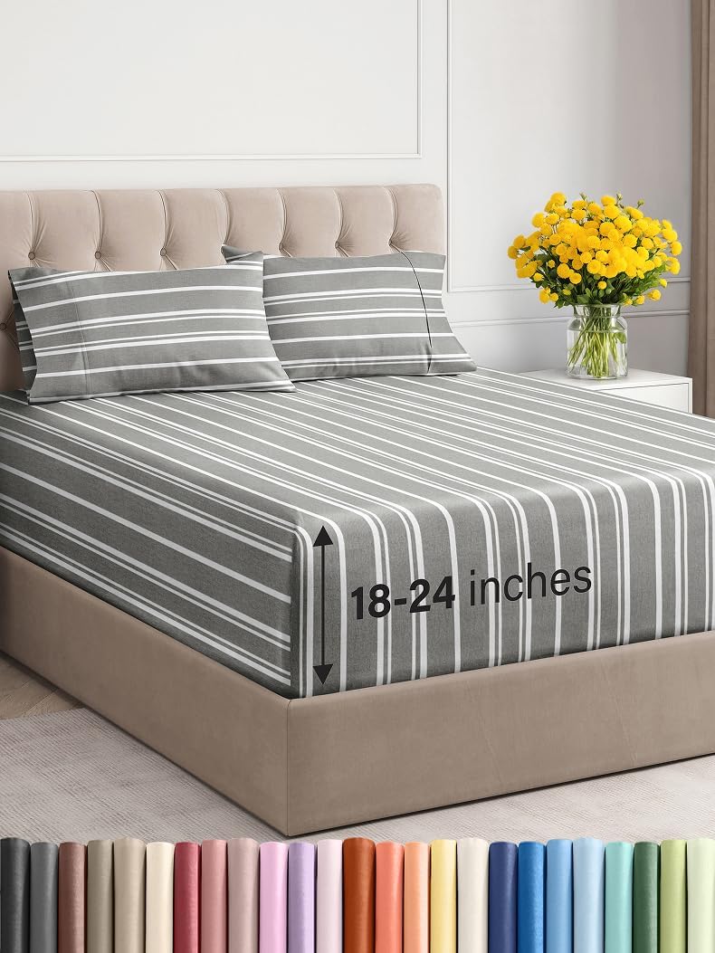 Extra Deep Twin XL Sheet Set - Soft, Breathable, and Comfy