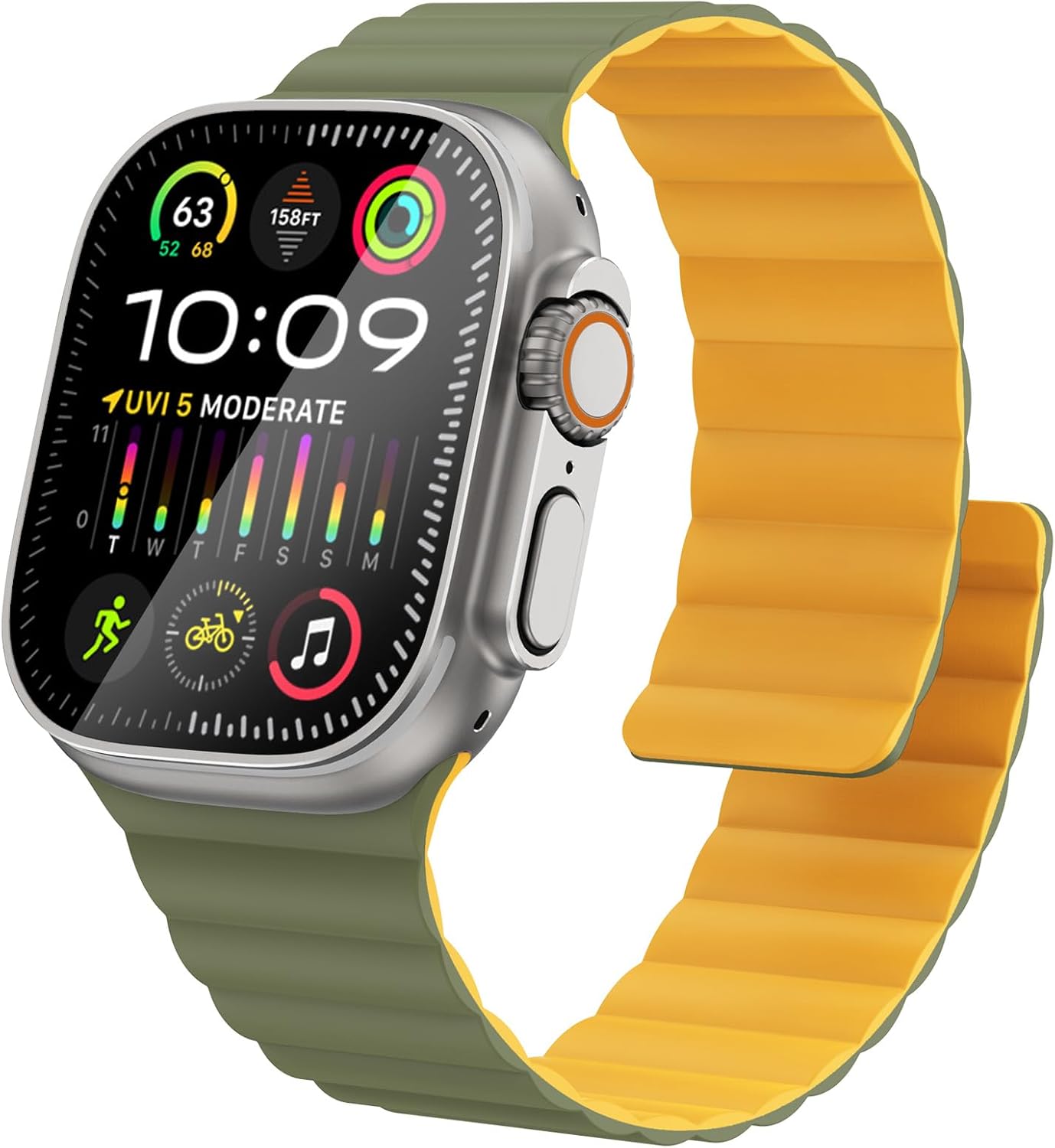 Silicone Magnetic Sport Bands for Apple Watch - Secure & Stylish