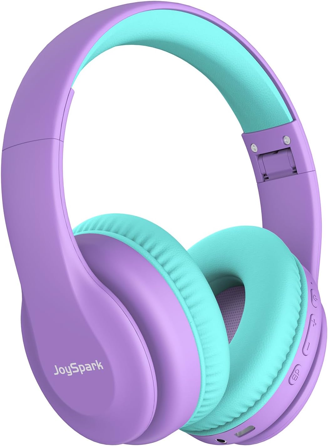 JoySpark Kids Bluetooth Headphones: 60H Playtime, Safe Volume Limiting, Built-in Mic-Purple