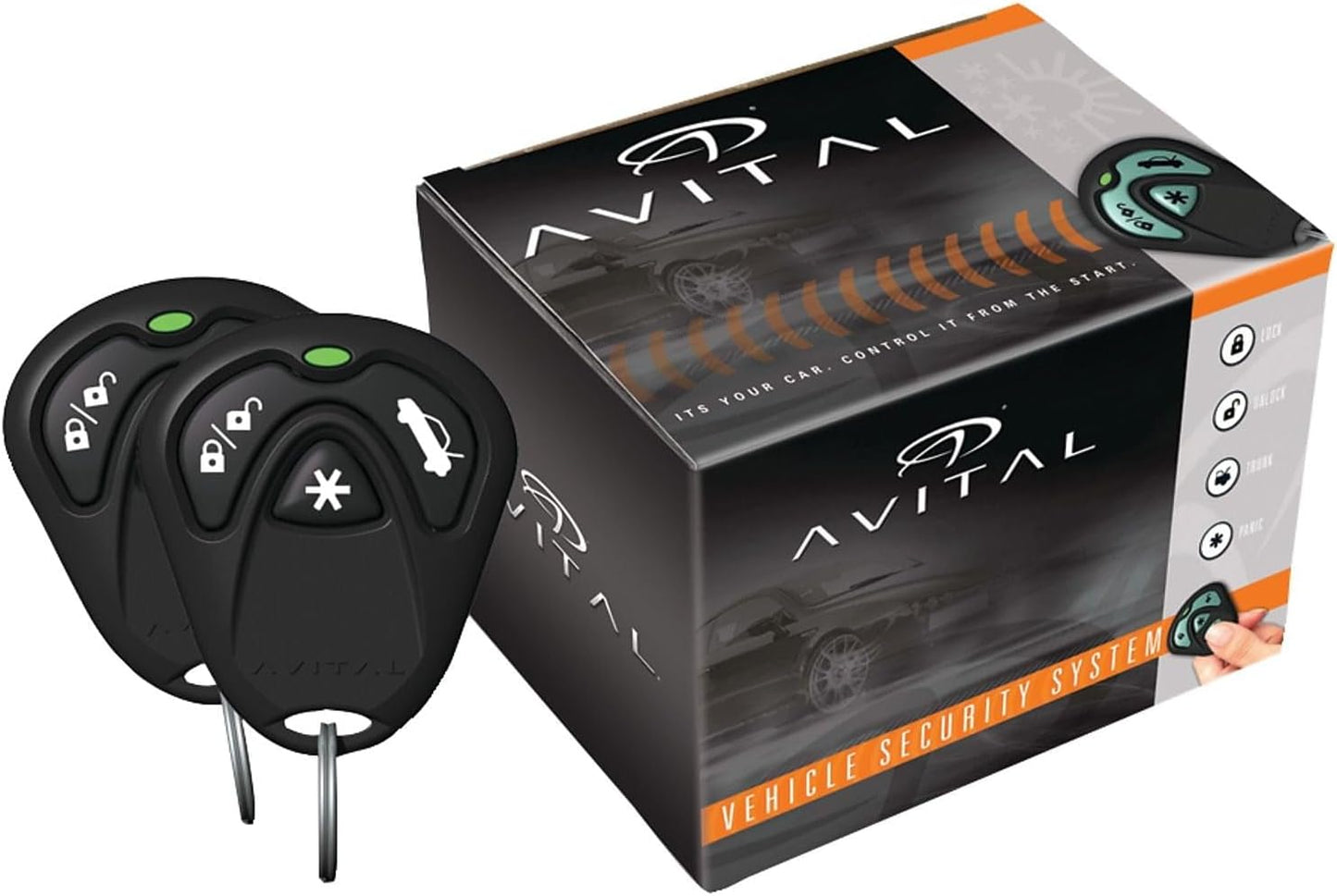 Avital 3100LX Security System - Keyless Entry with LED Indicator