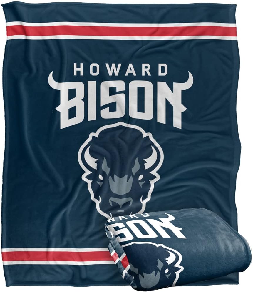 Howard University Primary Logo Silky Touch Throw Blanket