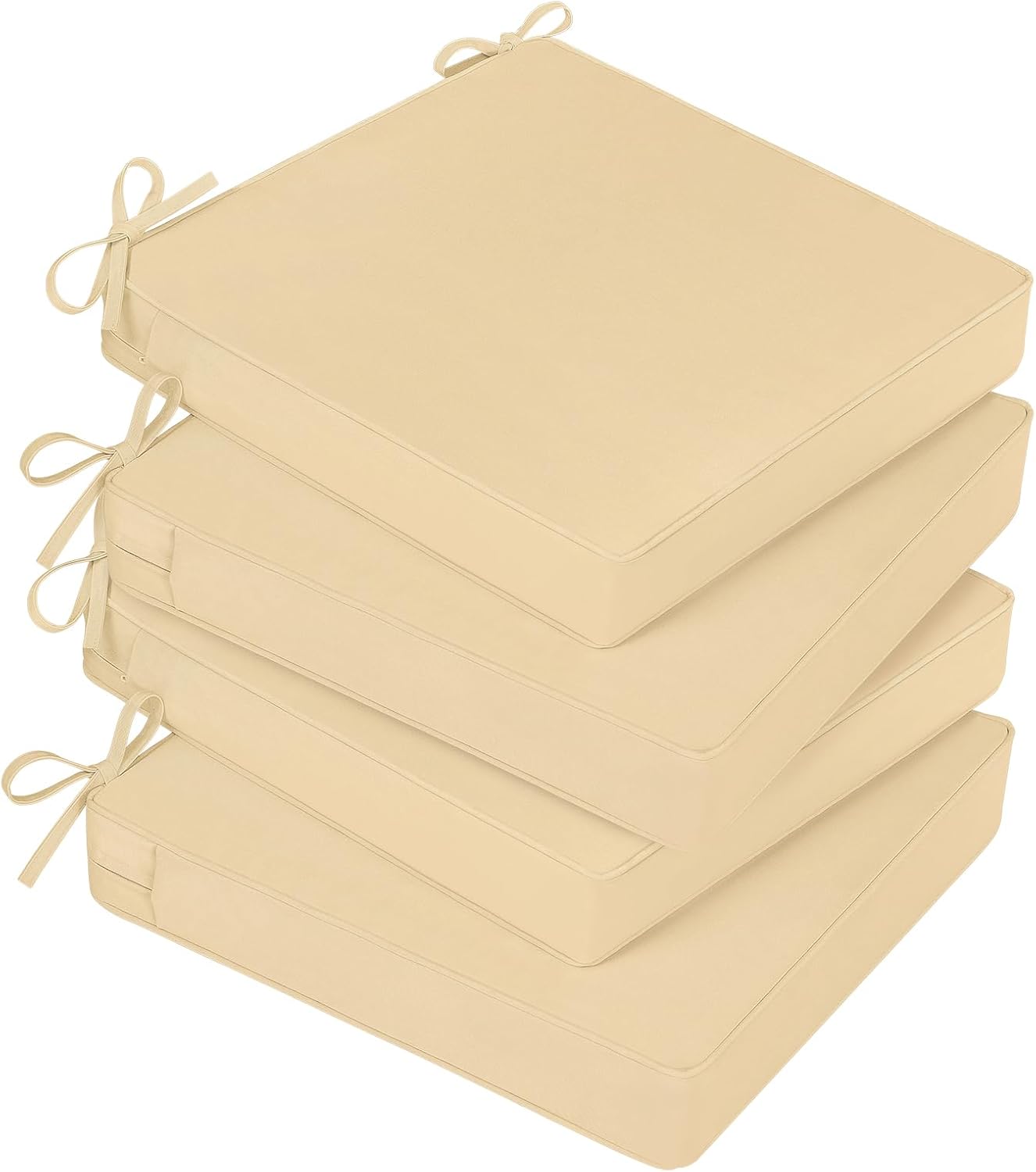 Comfortable Waterproof Outdoor Chair Cushions Set of 4 18 x 18