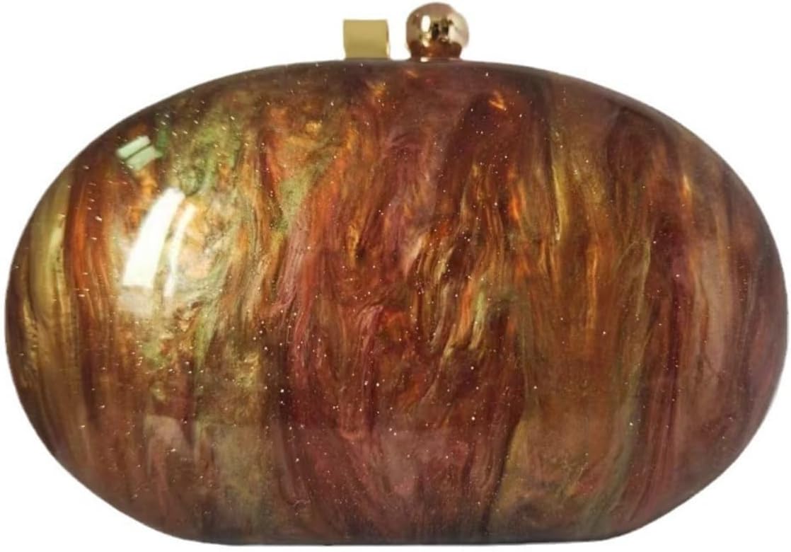Acrylic Evening Clutch Bag for Women - Chic Shell Shape Purse
