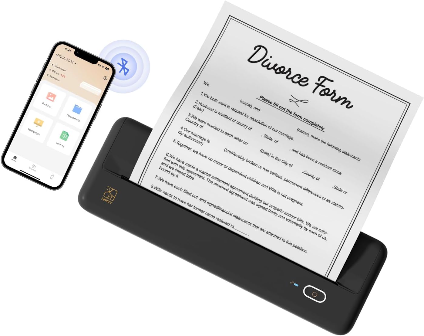 HPRT Portable Bluetooth Printer - Print On-The-Go!