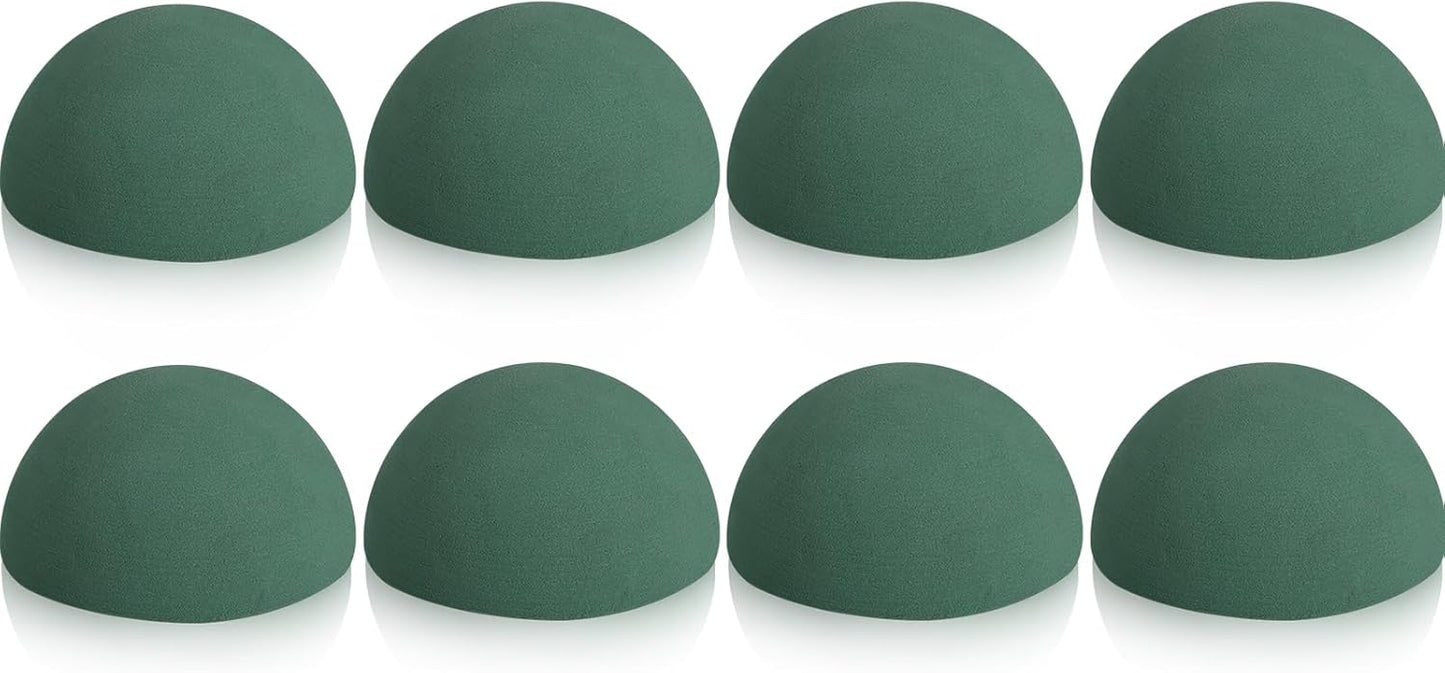 Shihanee 8 Pcs Half Ball Floral Dry Foam for Craft Arrangements