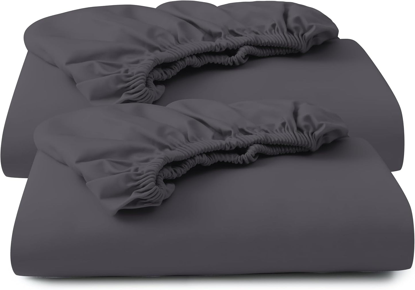 Split King Twin XL Fitted Sheet Set, 100% Egyptian Cotton Luxury