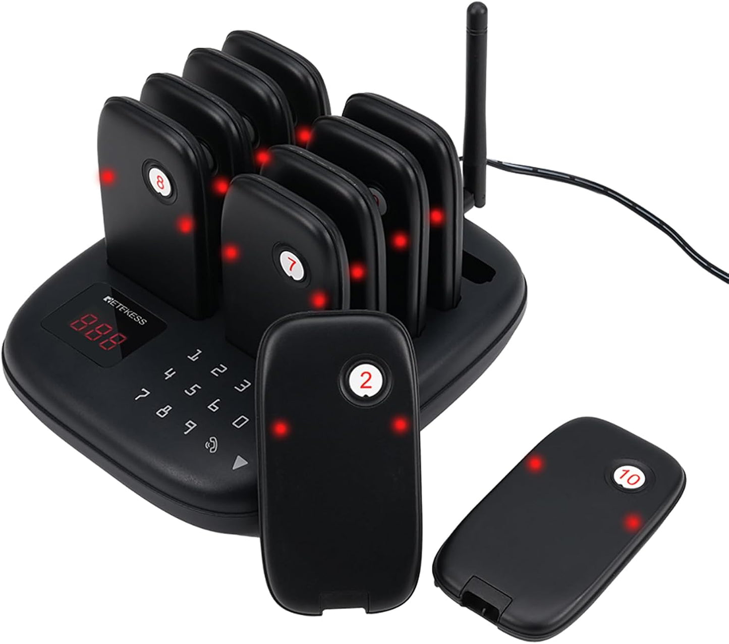 Retekess TD175S Restaurant Pager System with Long Range and Modes