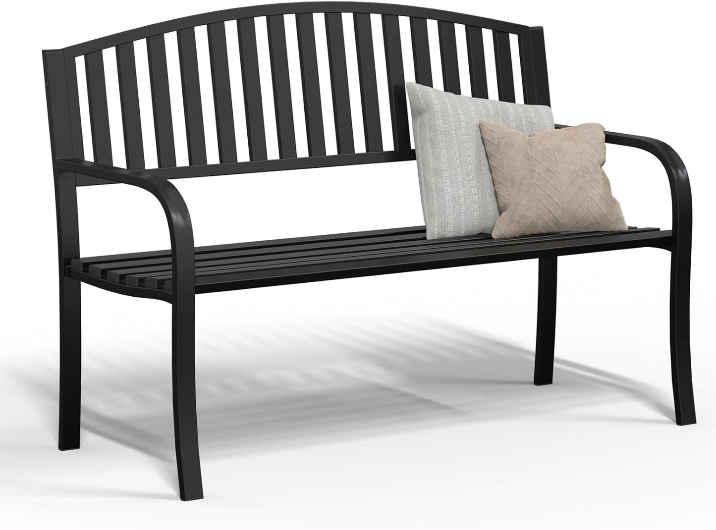 50in Heavy Duty Outdoor Bench for Garden and Patio Use