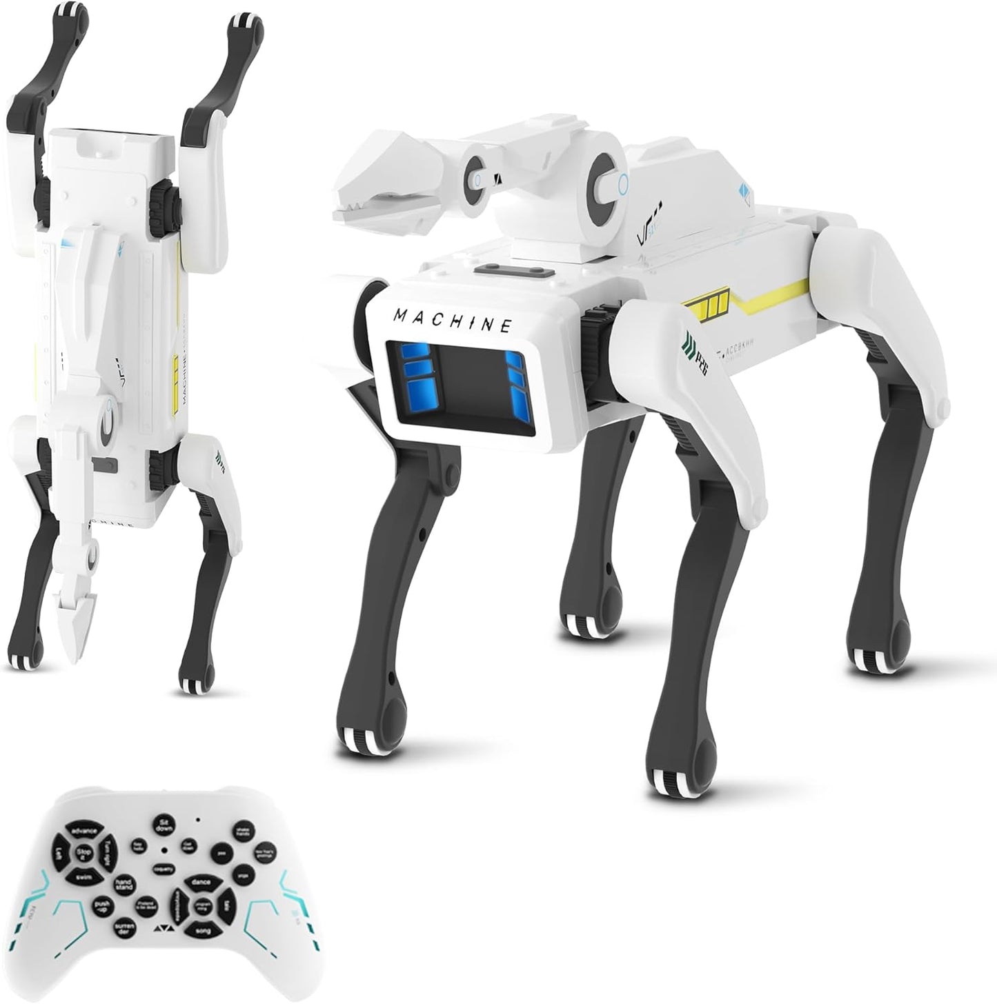 Interactive STEM Robot Dog with Claw - Voice Control & Actions