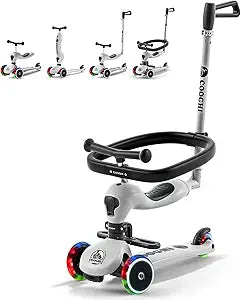 4-in-1 Toddler Scooter with Flashing Wheels for Kids Ages 1-5