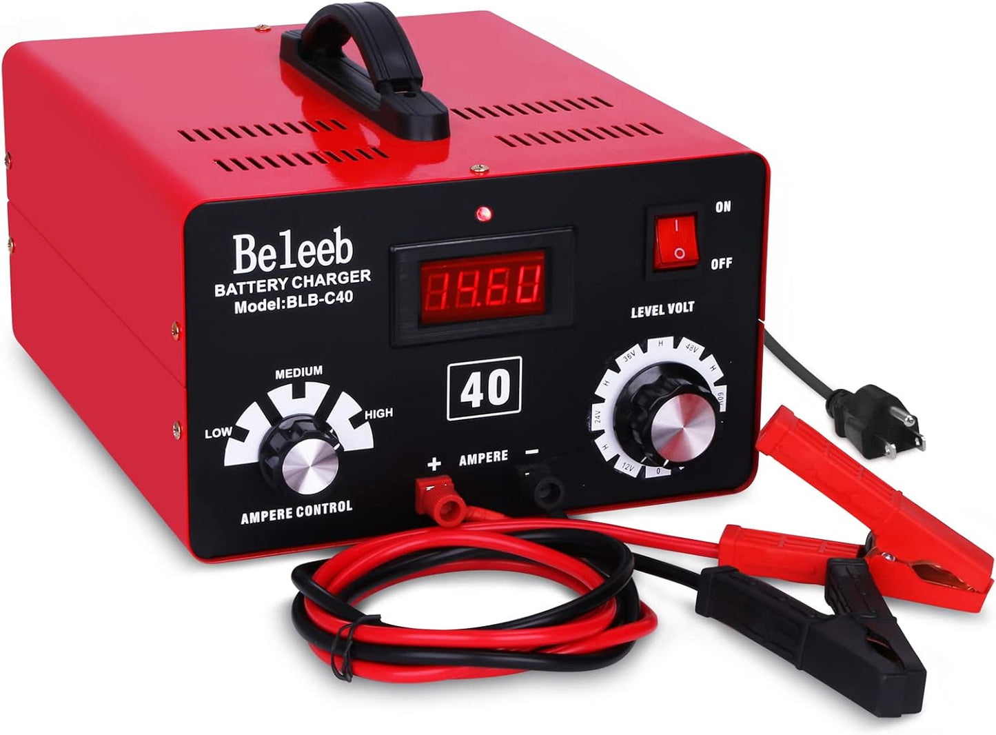 C40 Adjustable Battery Charger for 12V to 72V Batteries