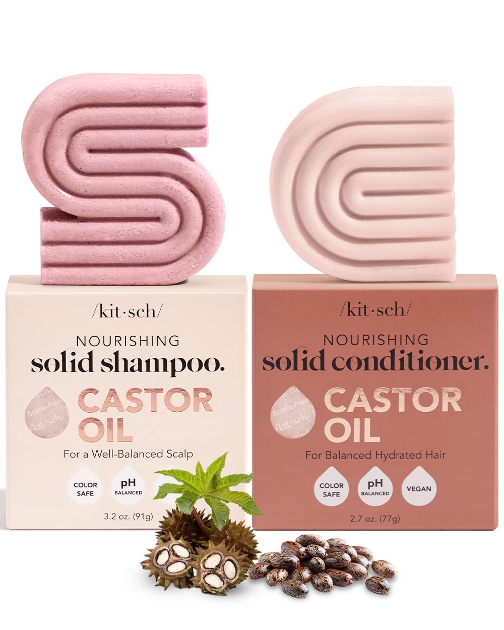 Kitsch Castor Oil Shampoo Bar - Nourishing Hair