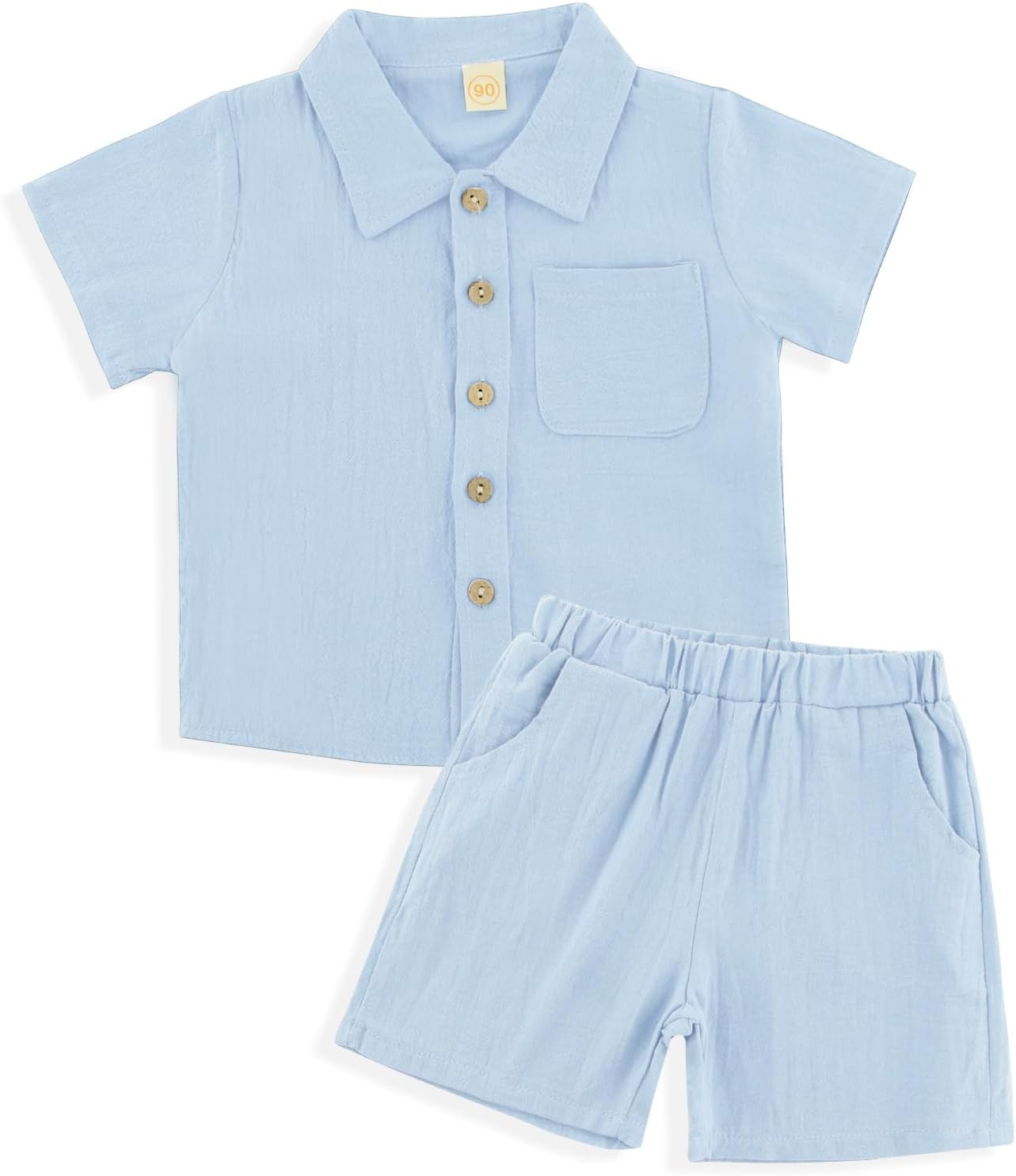 Summer Linen Baby Outfit Set for Beach Fun