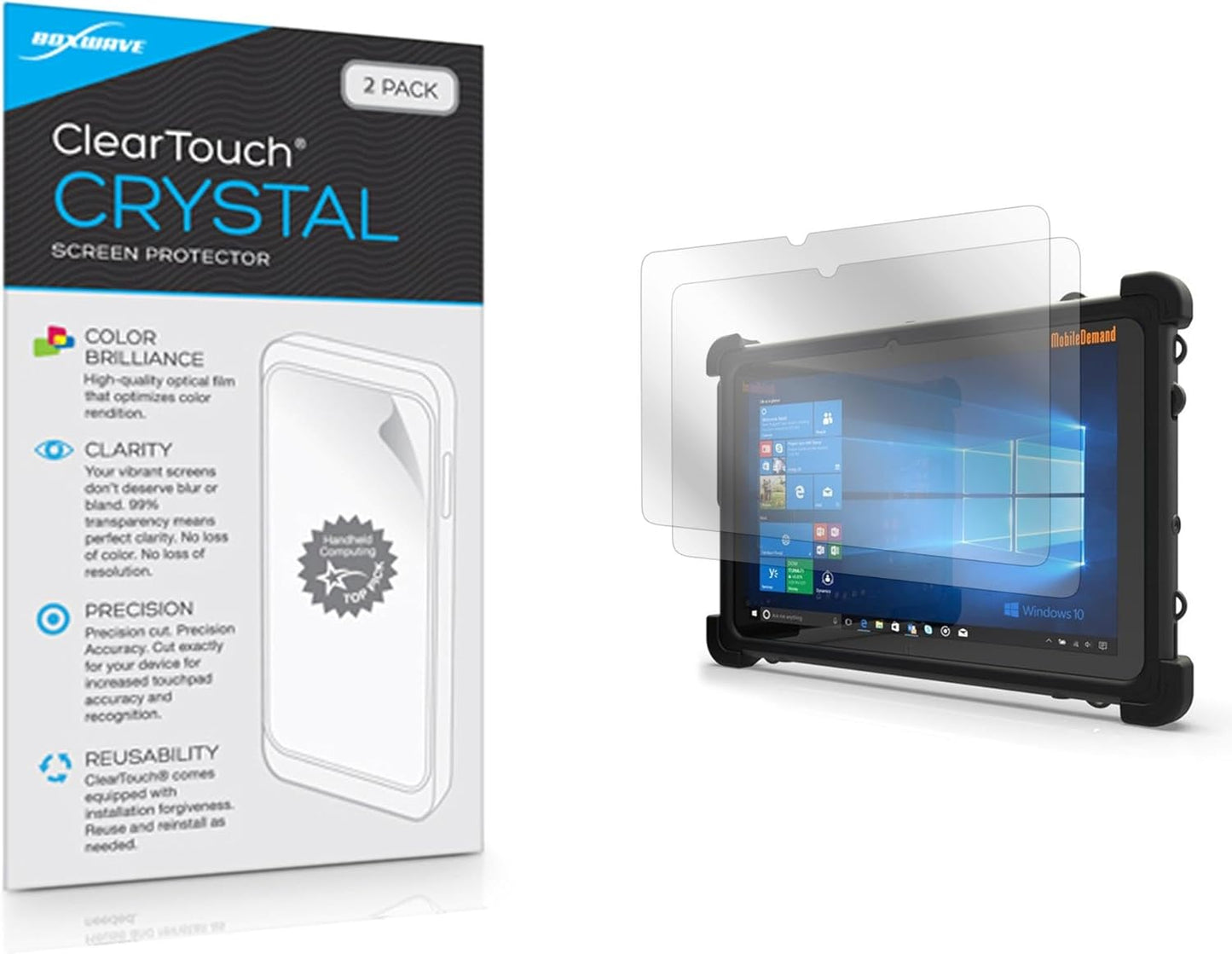 BoxWave Screen Protector for MobileDemand xTablet Flex 10B - 2-Pack