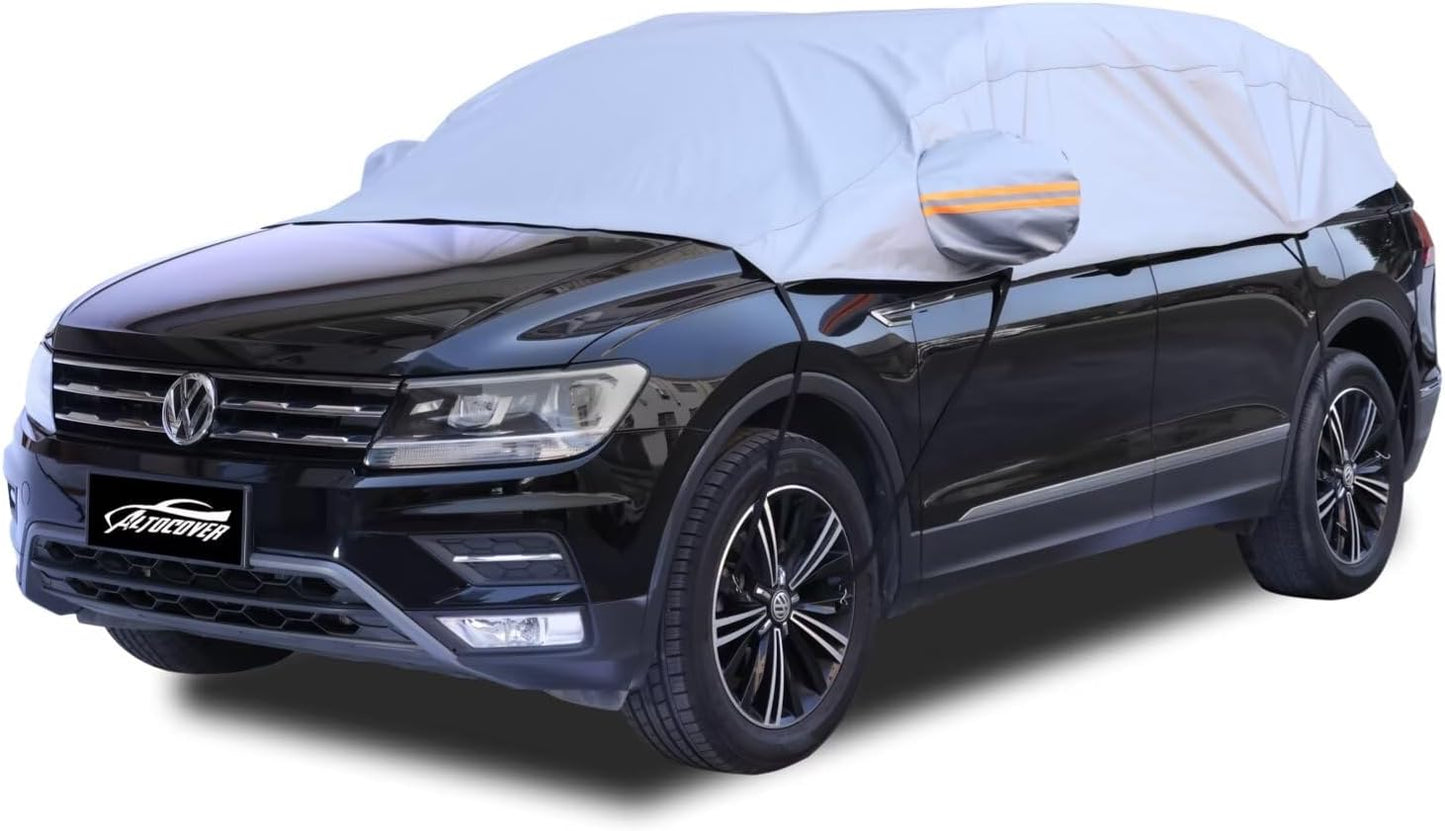 Half Car Cover for All-Weather Protection Against Ice and Snow