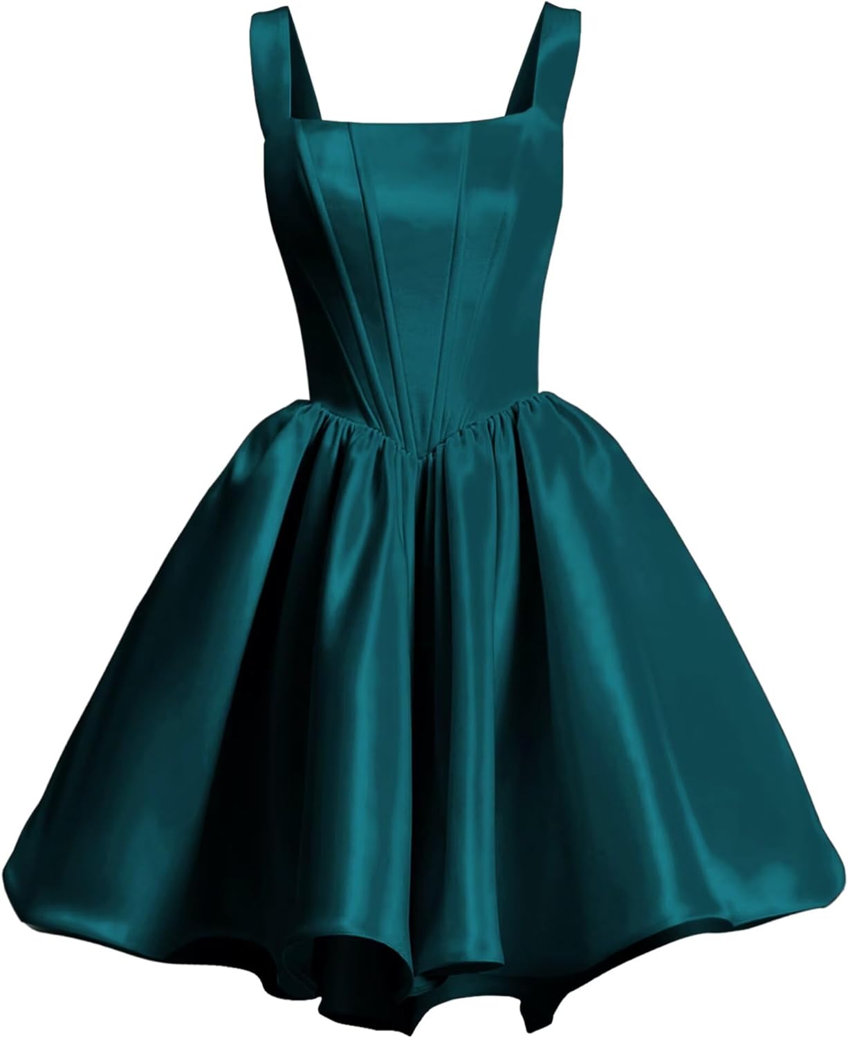 Elegant Satin Homecoming Dresses for Teens with Pockets